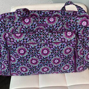Vera Bradley Stroll Around Baby Bag Lilac Medallion